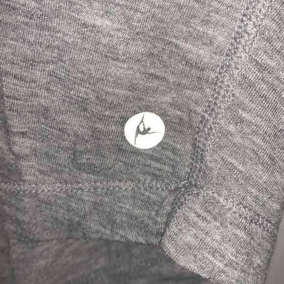 Gray Mesh Back Heathered Tank Top Lightweight Breathable Yoga Activewe - Picture 3 of 9